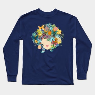 Butterfly Lady Long Sleeve T-Shirt